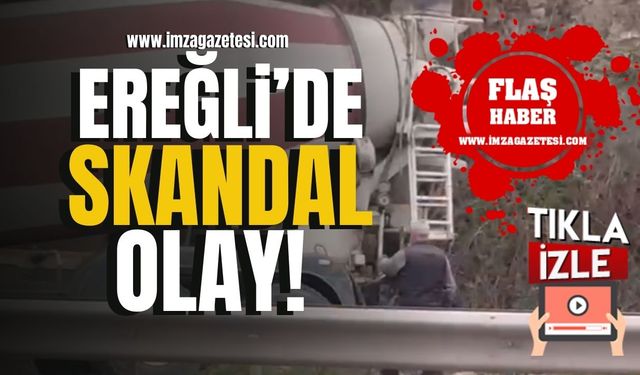 Ereğli'de skandal olay kameraya yansıdı!