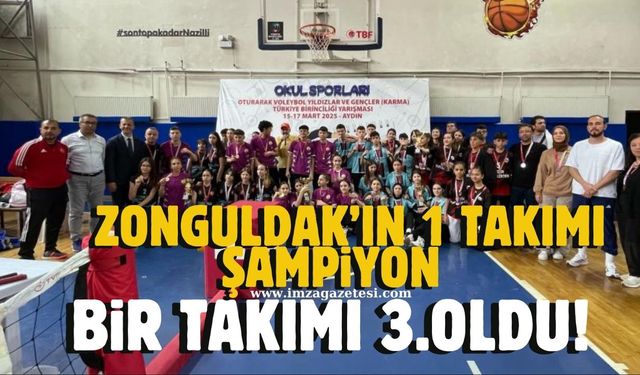 Ereğli'ye 1 şampiyonluk 1 de üçüncülük geldi