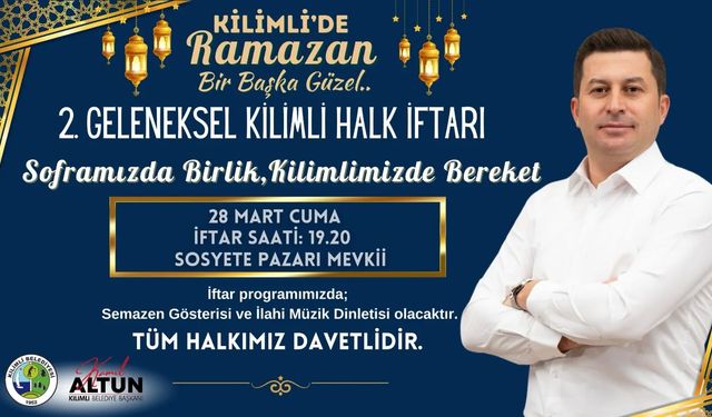 Kilimli Belediye Başkanı Kamil Altun'dan herkese anlamlı çağrı! Haydi iftara!