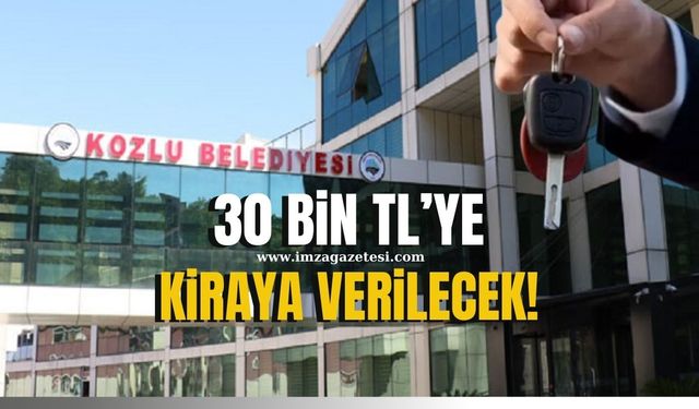 Kozlu Belediyesi ihaleye çıkıyor! Kiraya verilecek!