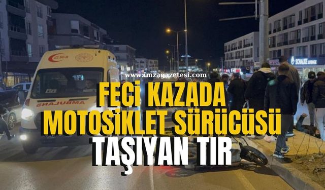 Motosiklet sürücüsü geçirdiği feci kazada yaralandı