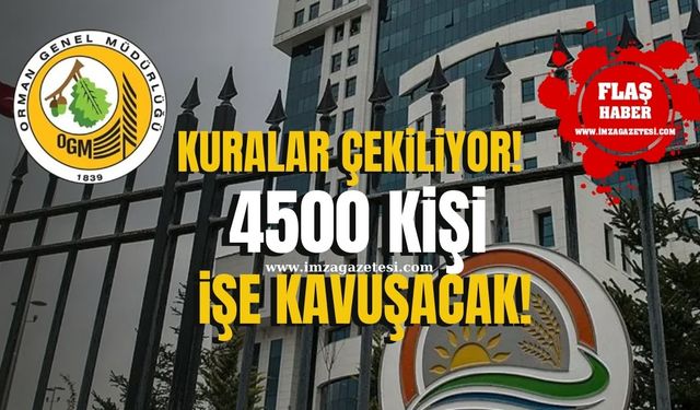 OGM kuraları çekiliyor! 4500 kişi işe kavuşacak!