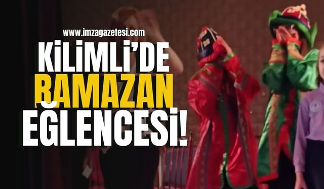 Ramazan coşkusuna özel çocuklardan Karagöz Hacivat gösterisi...