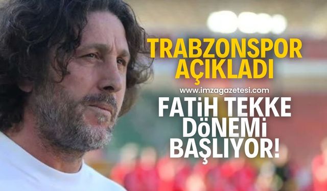 Trabzonspor’dan Fatih Tekke açıklaması! Sabah geliyor