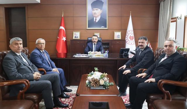 Zonguldak’ta belde belediye başkanlarından Vali Osman Hacıbektaşoğlu'na ziyaret...
