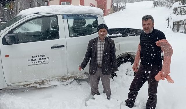Köy yollarını açmak için seferber oldular
