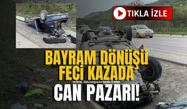 Bayram ziyareti dönüşü feci kaza! Can pazarı yaşandı