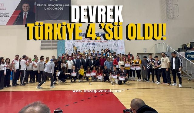 Devrek Türkiye dördüncüsü oldu