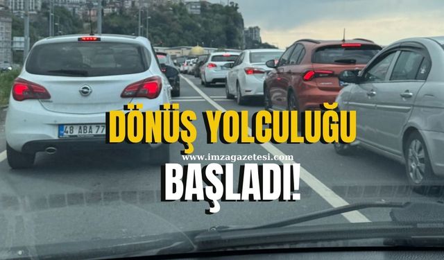 Dönüş yolculuğu başladı