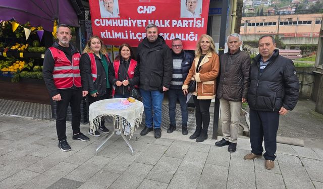 CHP Kilimli’de Ekrem İmamoğlu için imza kampanyası…