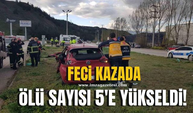 Feci kazada ölenlerin sayısı 5'e yükseldi