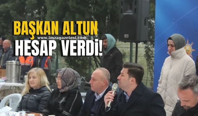 Kilimli Belediye Başkanı Kamil Altun halka hesap verdi!