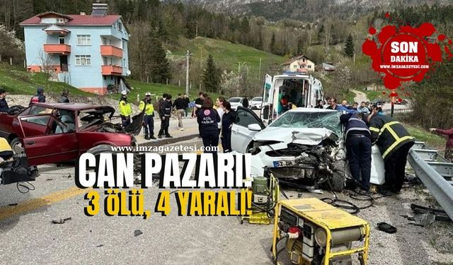 Kastamonu’da Can Pazarı! Feci Kazada 3 Ölü, 4 Yaralı!