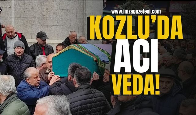 Kozlu'da yürekleri yakan veda! Sadettin Gören'e son görev...