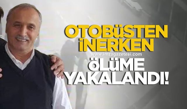 Ölüm Yaşar Şıvgın'ı otobüste yakaladı
