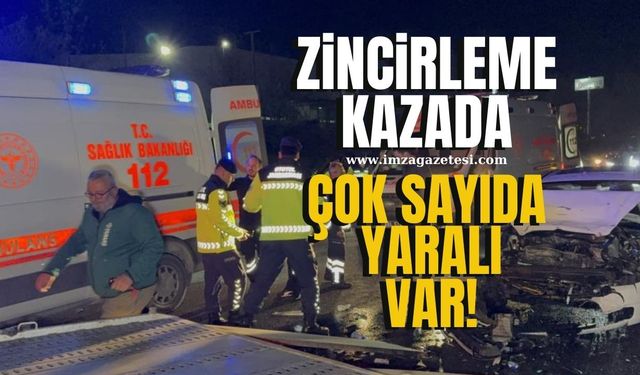 Zincirleme kazada çok sayıda yaralı