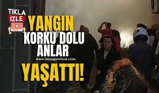Depoda yangın! Korku dolu anlar yaşandı!