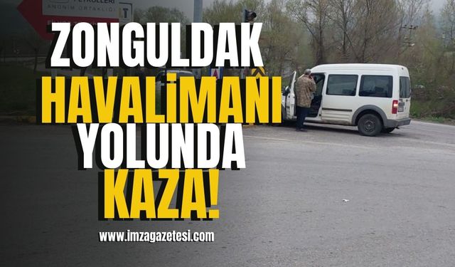 Zonguldak Havalimanı Yolunda kaza!