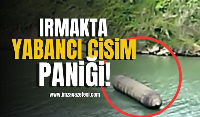 Irmakta yabancı cisim paniği!