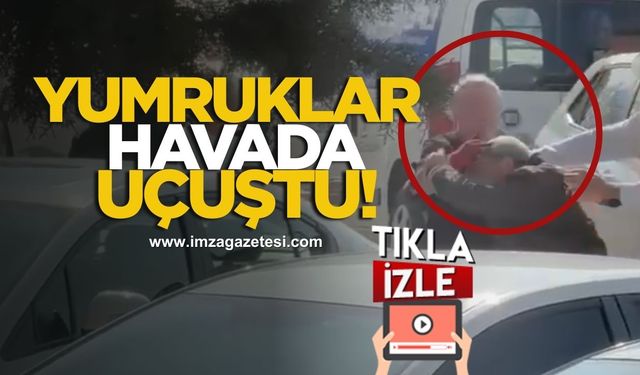 Sokak ortasında yumruklu kavga kameraya yansıdı!