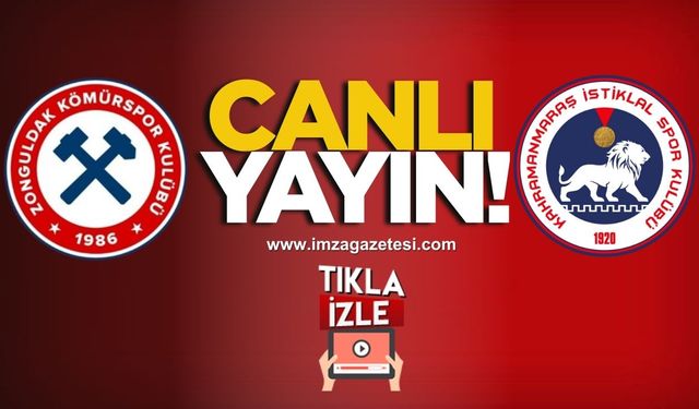 Zonguldakspor-Kahramanmaraş İstiklalspor maçı başladı! Canlı izle