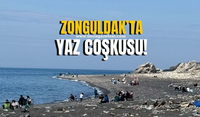 Zonguldak'ta yaz coşkusu! Vatandaşlar sahile akın etti!