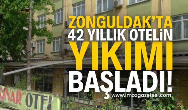 Zonguldak'ın Devrek İlçesinde Çınar Otel Yıkılıyor! | Zonguldak haber