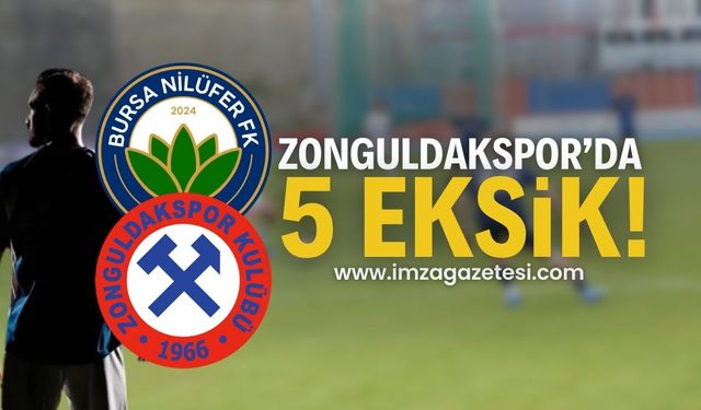 Zonguldakspor’da 4 sakat 1 cezalı | Zonguldak haber