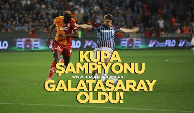 Trabzonspor'u 3 golle geçen Galatasaray şampiyon oldu
