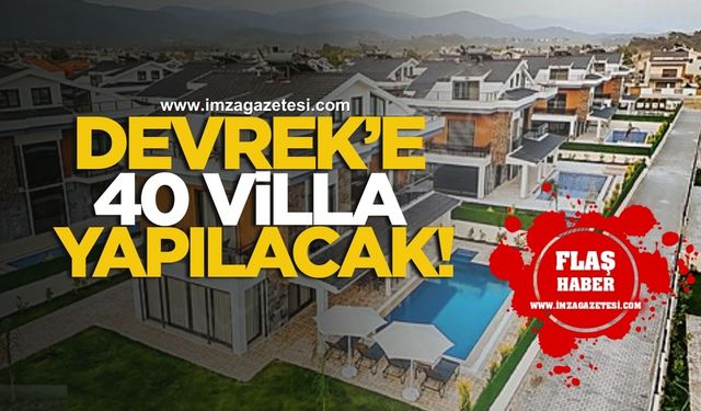 Devrek'e kırk villa yapılacak!