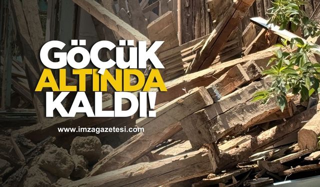İşçi göçük altında kaldı!