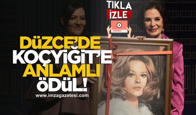 Yeşilçam'ın dev ismi Hülya Koçyiğit'e Düzce'den anlamlı ödül!