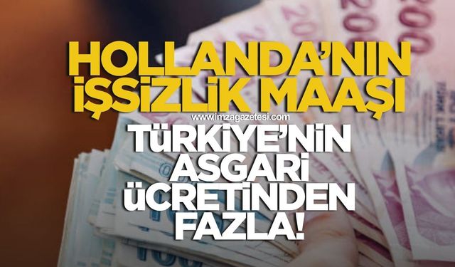 Hollanda’nın işsizi Türkiye’nin asgari ücretlisinden daha çok kazanıyor