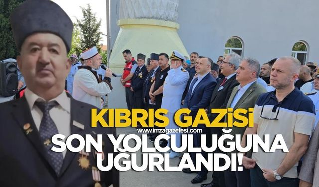Kıbrıs gazisi Sadık Dönmez son yolculuğuna uğurlandı