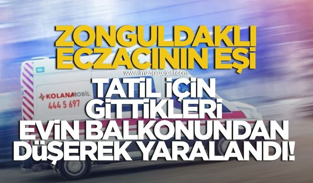 Tatil için gittikleri evin balkonundan düşen Rabia Öztürk yaralandı
