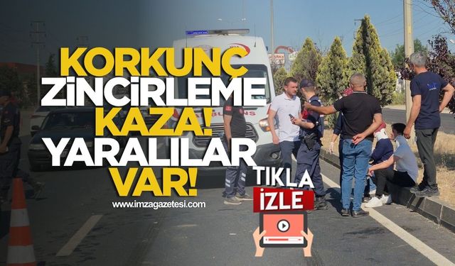 Korkunç Zincirleme Kaza! Yaralılar Var!
