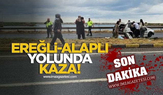 Zonguldak Ereğli-Alaplı Yolunda Kaza!