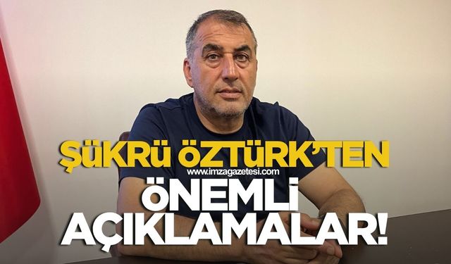 Zonguldakspor Basın Sözcüsü Şükrü Öztürk, önemli açıklamalarda bulundu