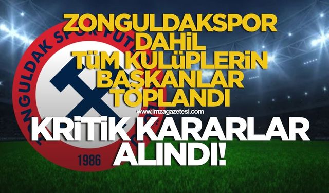 Zonguldakspor dahil 3.Lig'in tüm Kulüp Başkanları toplandı!