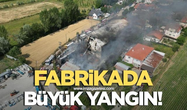 Fabrikada yangın! Ekipler müdahale ediyor