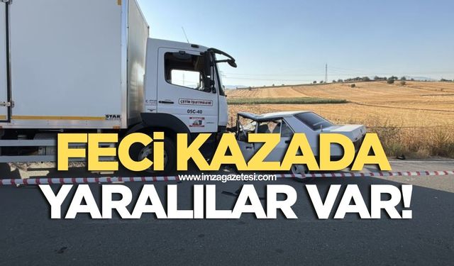 Feci kazada tofaş hurdaya döndü! Yaralılar var