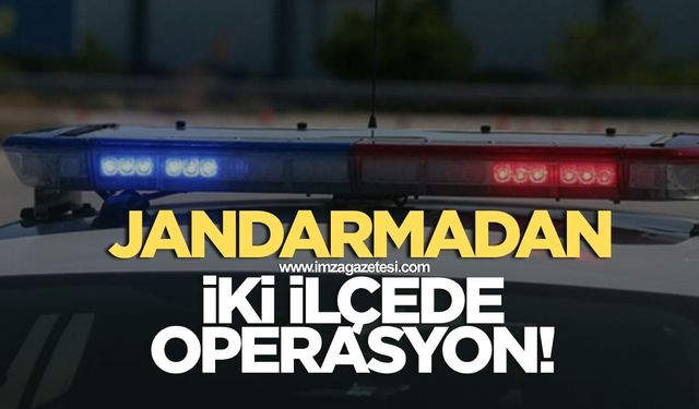 Jandarmadan iki ilçede operasyon!