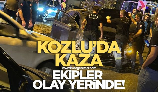 Kozlu sahil yolunda feci kaza