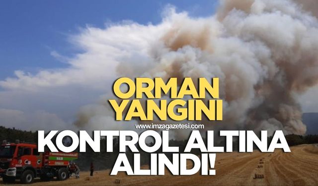 Orman yangını kontrol altına alındı