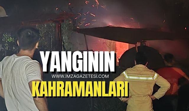 Karabük'teki orman yangınının kahramanları!