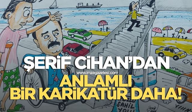 Şerif Cihan Kozlu'daki en büyük eksikliklerden bir tanesine karikatürle dikkat çekti