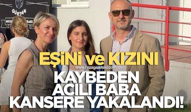 Yangında eşini ve kızını kaybeden acılı baba kansere yakalandı