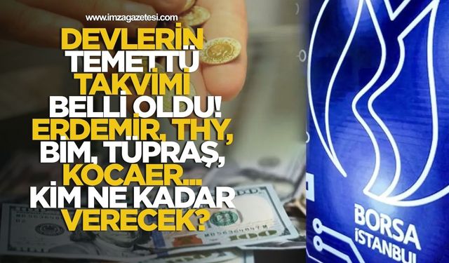 Devlerin Temettü Takvimi Belli Oldu! Erdemir, THY, BİM, Tüpraş, Kocaer... Kim Ne Kadar Verecek?