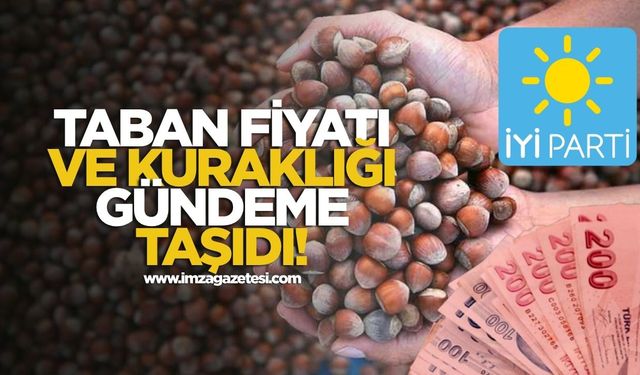 İYİ Parti, fındık taban fiyatı ve kuraklık sorununu gündeme taşıdı!