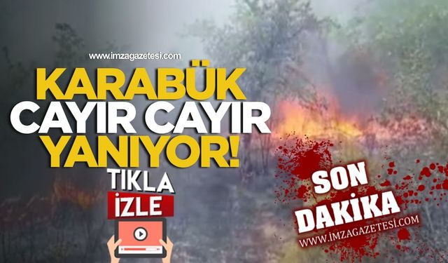 Karabük cayır cayır yanıyor!